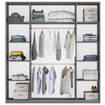 Riley 225cm Sliding Door Wardrobe White