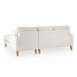 Rupert Sofa - Fabric Beige Right Hand Facing Corner - 215 x 160 CM