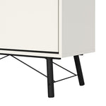 Ry China Cabinet 1 Door 1 Glass Door 1 Drawer in Matt White