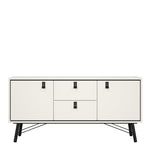 Ry Sideboard 2 Doors 2 Drawers in Matt White