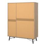 Ry Wardrobe 3 Doors 3 Drawers in Jackson Hickory Oak