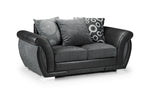 Shannon Sofa - Black/Grey 2 Seater - 167 CM