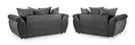 Shannon Sofa - Black/Grey 3+2 Set - 193 x 167 CM