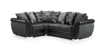 Shannon Sofa - Black/Grey Left Hand Facing Corner - 240 x 195 CM