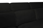 Sloane Sofa Black U Shape Corner - 335 x 190 x 190 CM