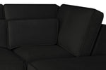 Sloane Sofa Black U Shape Corner - 335 x 190 x 190 CM