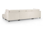 Sloane Sofa Cream U Shape Corner - 335 x 190 x 190 CM