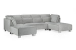 Sloane Sofa Grey U Shape Corner - 335 x 190 x 190 CM