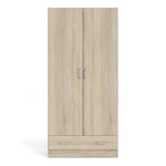 Space Wardrobe with 2 Doors + 1 Drawer in Oak 1750
