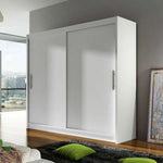 Stealth I 180cm Sliding Door Wardrobe White