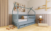 Wooden Single Bed Tytus With Trundle