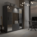 Thames 203cm Sliding Door Wardrobe Graphite