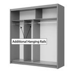 Thames 203cm Sliding Door Wardrobe Graphite