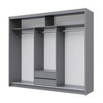 Thames 250cm Sliding Door Wardrobe Graphite