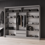 Thames 250cm Sliding Door Wardrobe Graphite