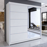 Tia III 180cm Sliding Door Wardrobe White