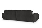 Tokyo Sofa Black Left Hand Facing Corner - 298 x 147 CM