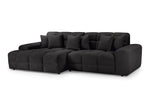 Tokyo Sofa Black Left Hand Facing Corner - 298 x 147 CM