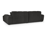 Tokyo Sofa Black Right Hand Facing Corner 298 x 147 CM