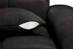 Tokyo Sofa Black Right Hand Facing Corner 298 x 147 CM
