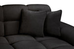 Tokyo Sofa Black Right Hand Facing Corner 298 x 147 CM