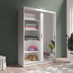 Piper 150cm Sliding Door Wardrobe White