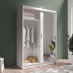 Piper 150cm Sliding Door Wardrobe White