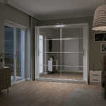 Breanna 203cm Sliding Door Wardrobe White