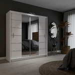 Lathen 203cm Sliding Door Wardrobe White