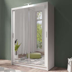 Piper 150cm Sliding Door Wardrobe White