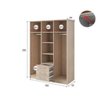 Alex Hinged Door Wardrobe 150cm - Product Dimensions