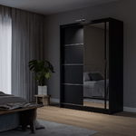 Mersey 150cm Sliding Door Wardrobe Black