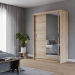 Mersey 150cm Sliding Door Wardrobe Sonoma
