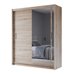 Mersey 180cm Sliding Door Wardrobe Sonoma