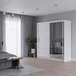 Mersey 203cm Sliding Door Wardrobe White