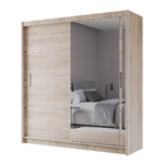 Mersey 203cm Sliding Door Wardrobe Sonoma