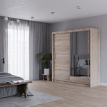Mersey 203cm Sliding Door Wardrobe Sonoma