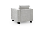Archie Sofa - Grey Fabric Armchair - 87 CM
