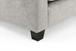 Archie Sofa - Grey Fabric Armchair - 87 CM
