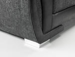 Shannon Sofa - Black/Grey Swivel Chair - 105 CM