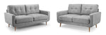 Aurora Sofa - Grey 3+2 Set - 182 cm x 156 cm