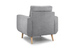 Aurora Sofa - Grey Armchair - 88 cm