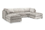 Bishop Fullback Sofa - Truffle U Shape Corner - 332 x 200 x 200 CM