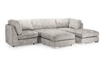 Bishop Fullback Sofa - Truffle U Shape Corner - 332 x 200 x 200 CM