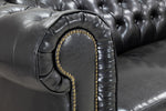 Old Bailey Chesterfield Sofa - Black 2 Seater - 173 CM