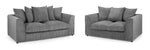 Amsterdam Jumbo Sofa - Grey 3+2 Set - 174 x 145 CM