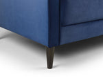 Fuji Footstool - Plush Blue