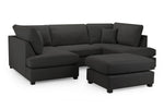 London Sofa - Black U Shape Corner - 281 x 158 x 158 CM