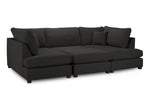 London Sofa - Black U Shape Corner - 281 x 158 x 158 CM