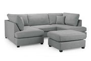London Sofa - Grey U Shape Corner - 281 x 158 x 158 CM